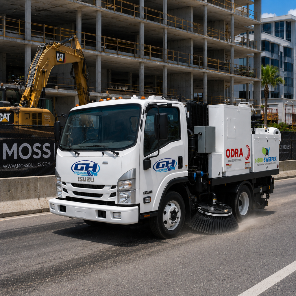 construction sweeping Tampa St Petersburg Florida